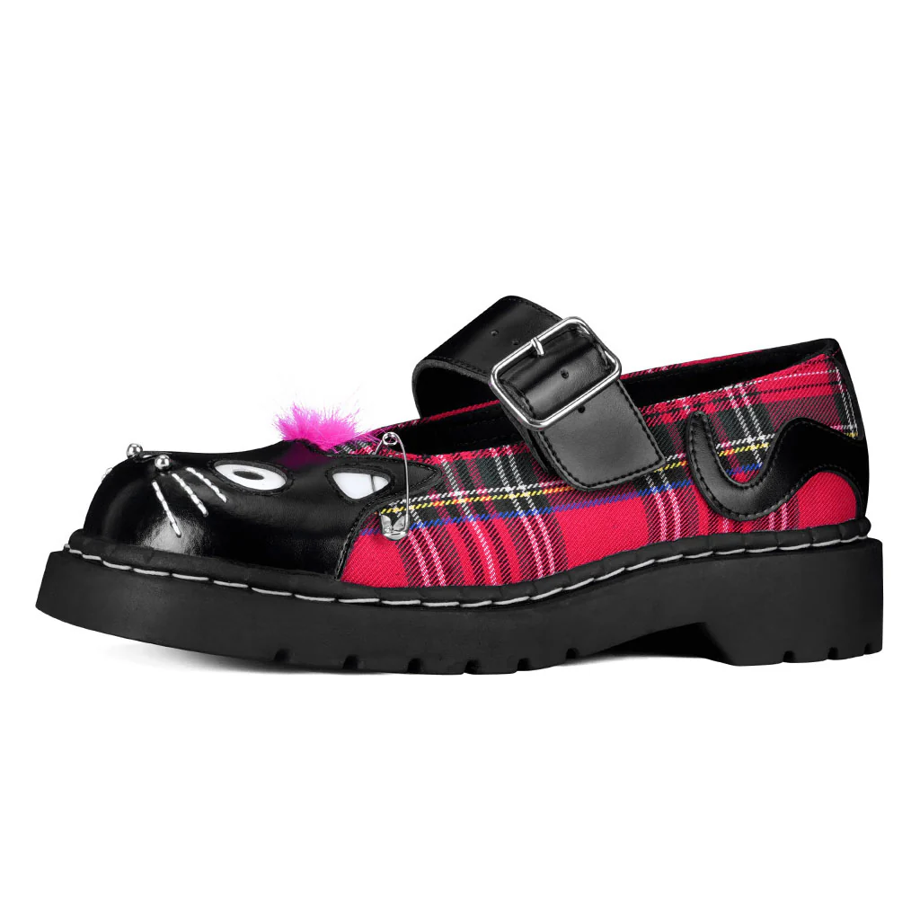 Mary Jane Kitty Black & Tartan Punk - Image 3