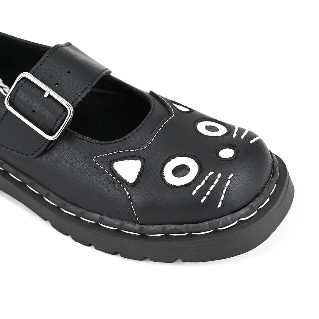 Mary Jane Kitty Black Vegan TUKskin™ - Image 5